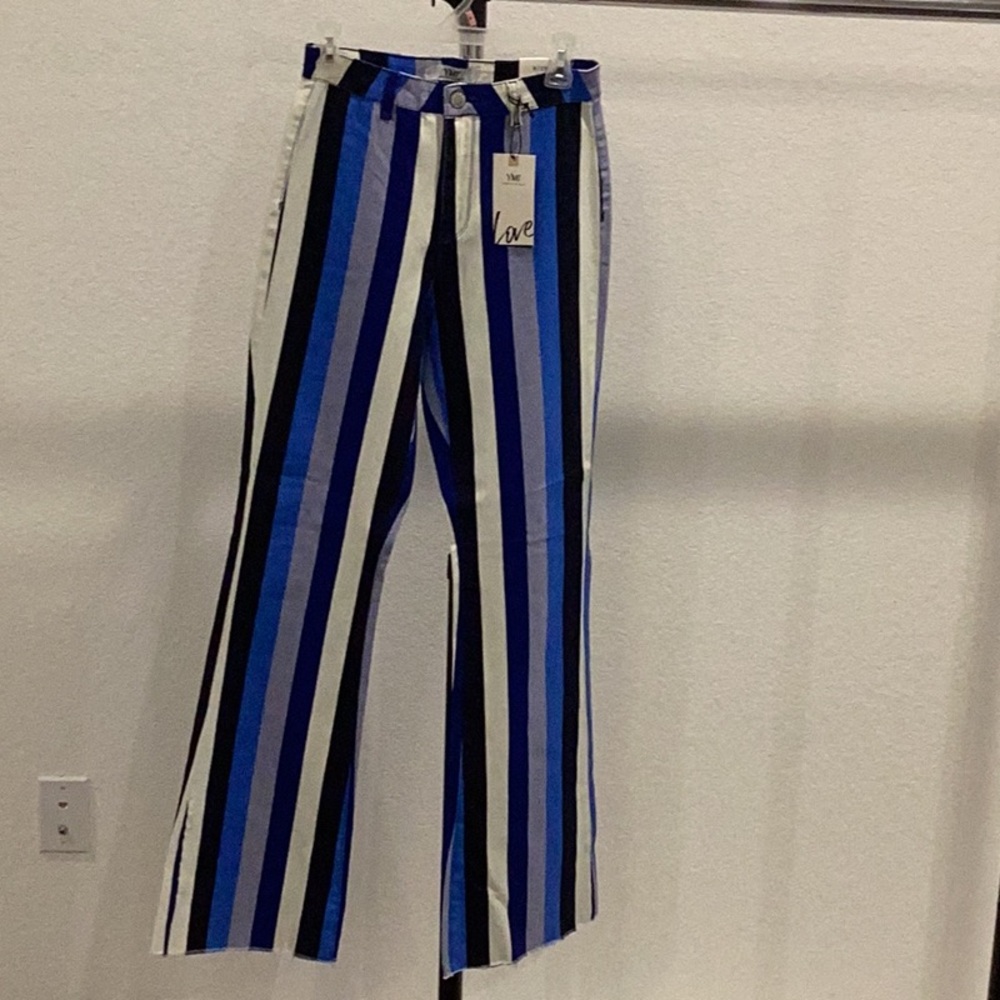 Strip Wide Leg Jeans